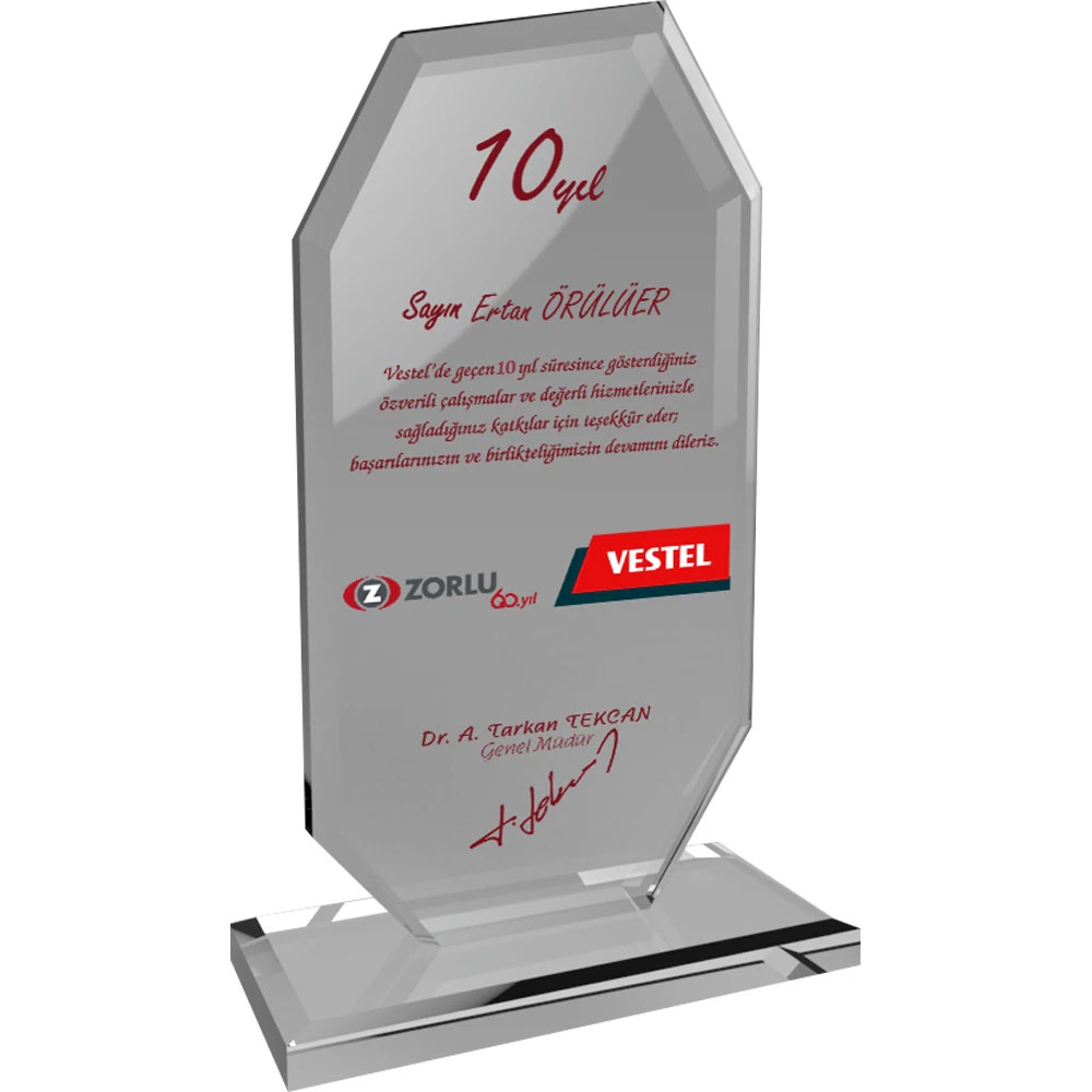 Kristal Plaket 1001EKT-102-SFF