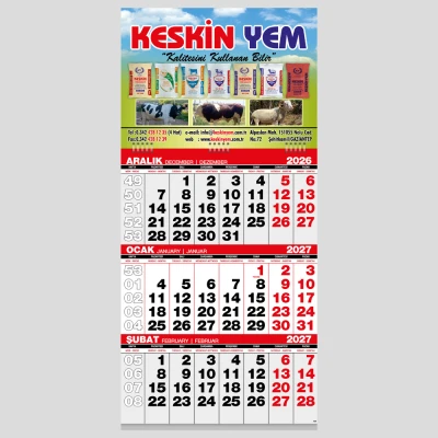 Ekonomik Küçük Boy Gemici Takvim 1001GMC-03