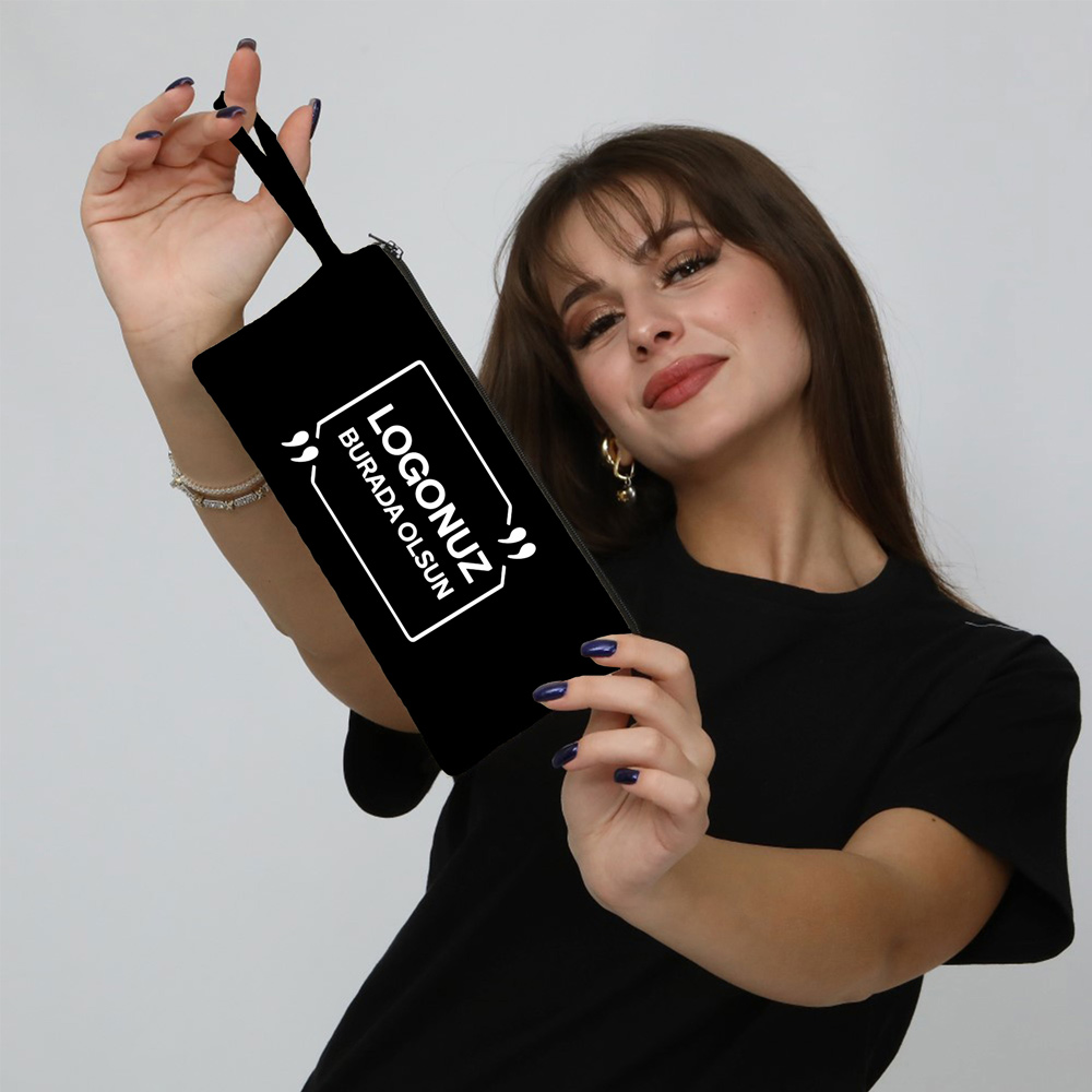GABARDİN SİYAH KALEMLİK 10X21 CM 1001NMHBKL3