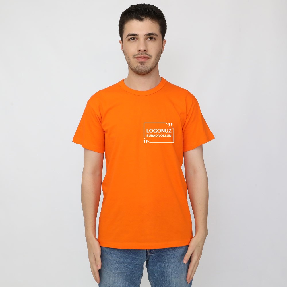 SIFIR YAKA TURUNCU TİŞÖRT 1001NMSYT2-T