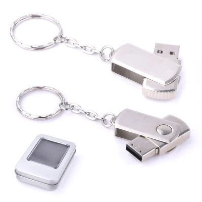 4 GB Döner Kapaklı Metal Anahtarlık USB Bellek 10017263-4GB