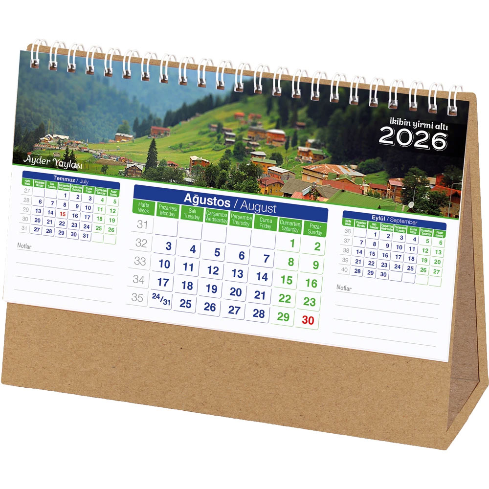Manzara Masa Takvimi 1001AMT-01-KRFT
